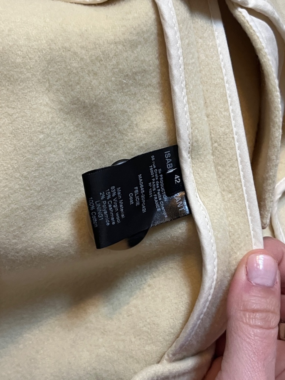 Isabel Marant Cream Shawl-Collar Blazer Jacket - Picture 7 of 13